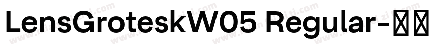 LensGroteskW05 Regular字体转换